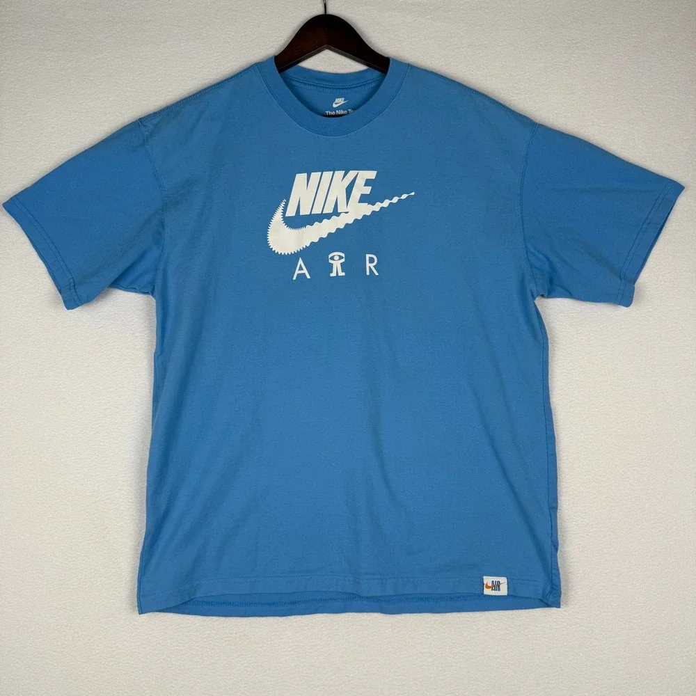 Nike Air Your Sole Graphic T-Shirt Blue Loose Fit Mens‎ L DQ1016-412